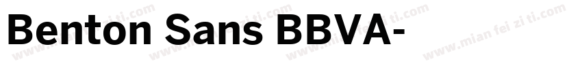 Benton Sans BBVA字体转换